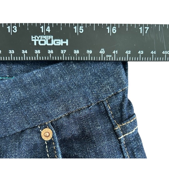 Levi's 545 Low Straight Crop Denim Blue Jeans Size 10 - Picture 5 of 8